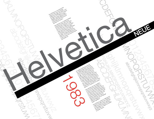 Design Typographical Poster Using Helvetica Font